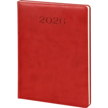 Dikişli Haftalık Ajanda Kırmızı
