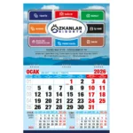 Ekonomik Küçük Boy Gemici Takvim