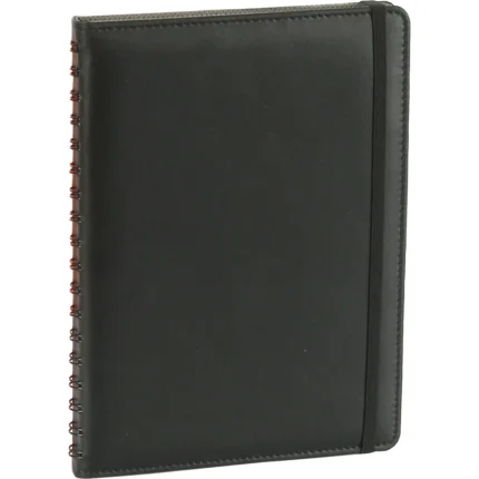 Gizli Spiralli Ajanda Kapağı Siyah