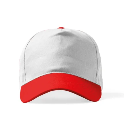 İthal Polyester Şapka Kırmızı - Beyaz