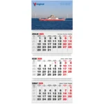 Klasik Taslama Gemici Takvim