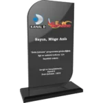 Kristal Plaket Füme