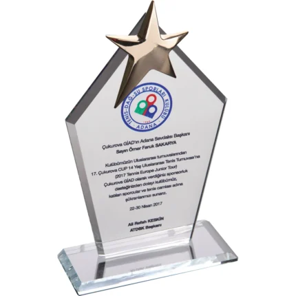 Kristal Plaket Şeffaf