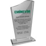 Kristal Plaket Şeffaf