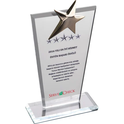 Kristal Plaket Şeffaf