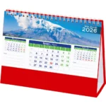 Manzara Masa Takvimi Taslama - Kırmızı