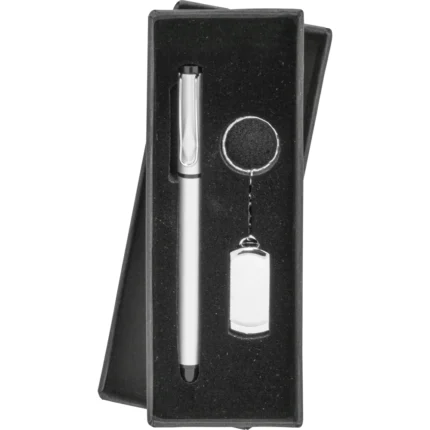 Metal USB Bellek ve Kalem Seti