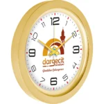 Metalize Duvar Saati Altın