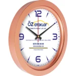 Metalize Duvar Saati Bronz