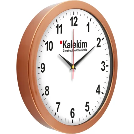 Metalize Duvar Saati Bronz