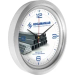 Metalize Duvar Saati Gümüş
