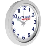 Metalize Duvar Saati Gümüş