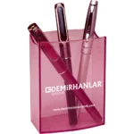 Oval Kalemlik Şeffaf Kırmızı