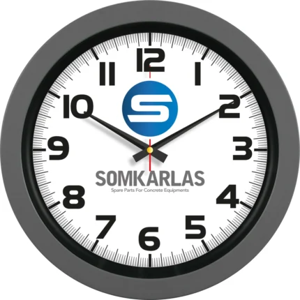 Plastik Duvar Saati Füme