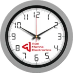 Plastik Duvar Saati Gri