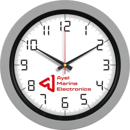 Plastik Duvar Saati Gri