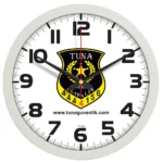 Plastik Duvar Saati Gri