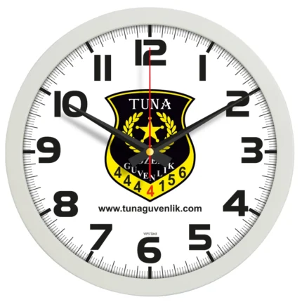 Plastik Duvar Saati Gri