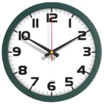 Plastik Duvar Saati Haki Yeşil