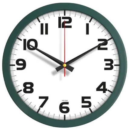 Plastik Duvar Saati Haki Yeşil