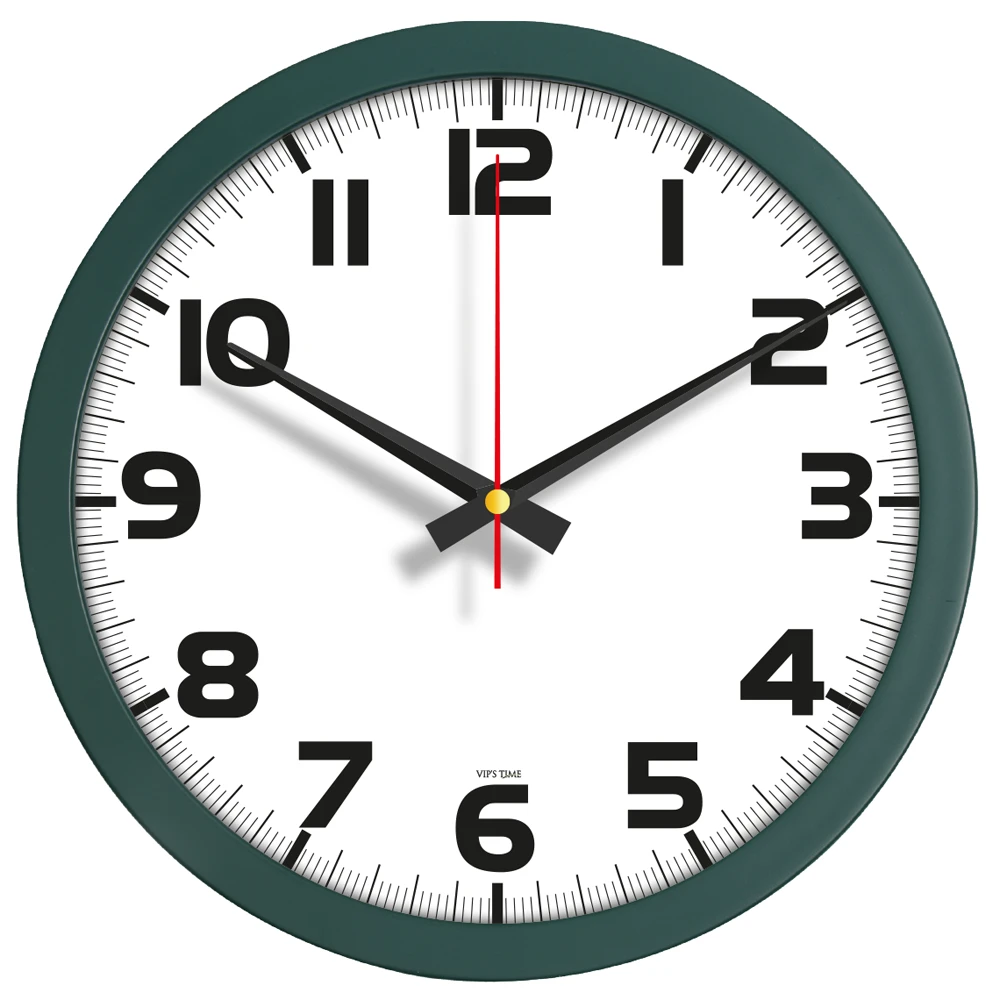 plastik-duvar-saati-haki-yesil Plastik Duvar Saati Haki Yeşil