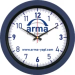 Plastik Duvar Saati Lacivert