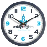 Plastik Duvar Saati Lacivert