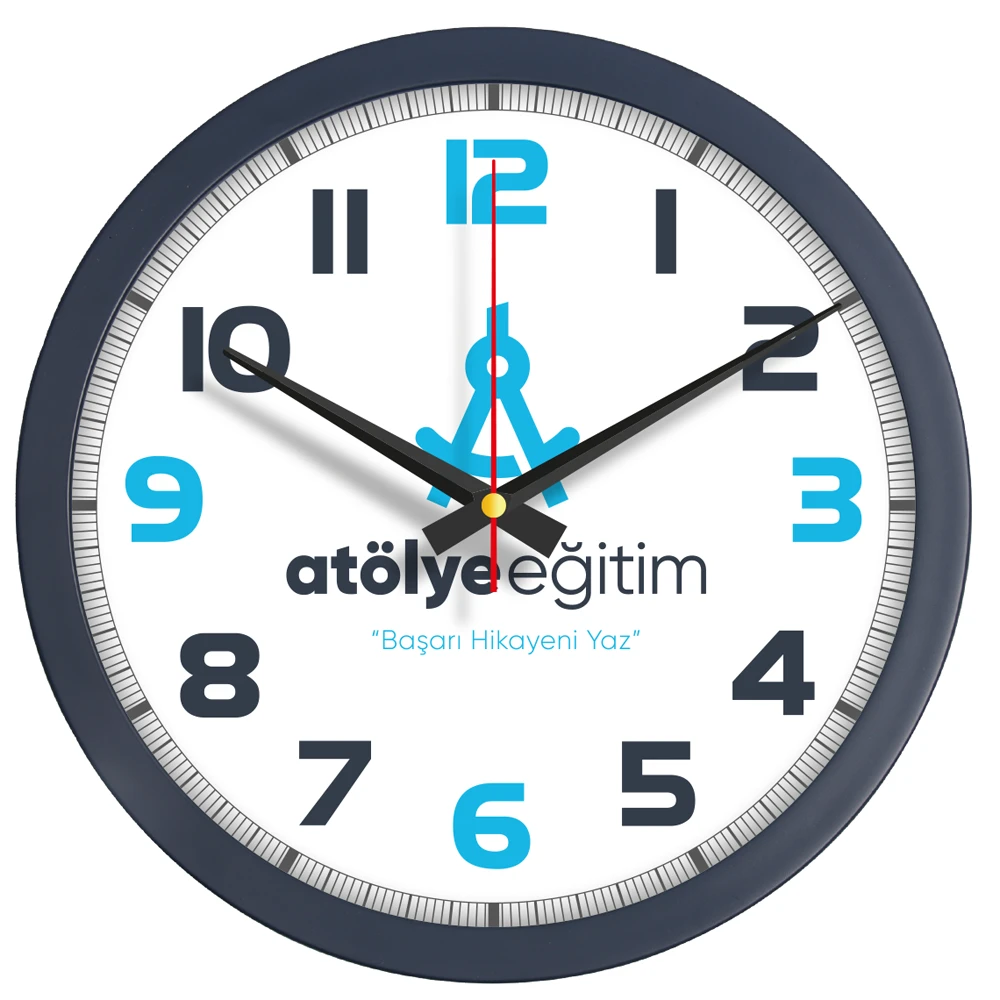 plastik-duvar-saati-lacivert Plastik Duvar Saati Lacivert