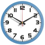 Plastik Duvar Saati Mavi