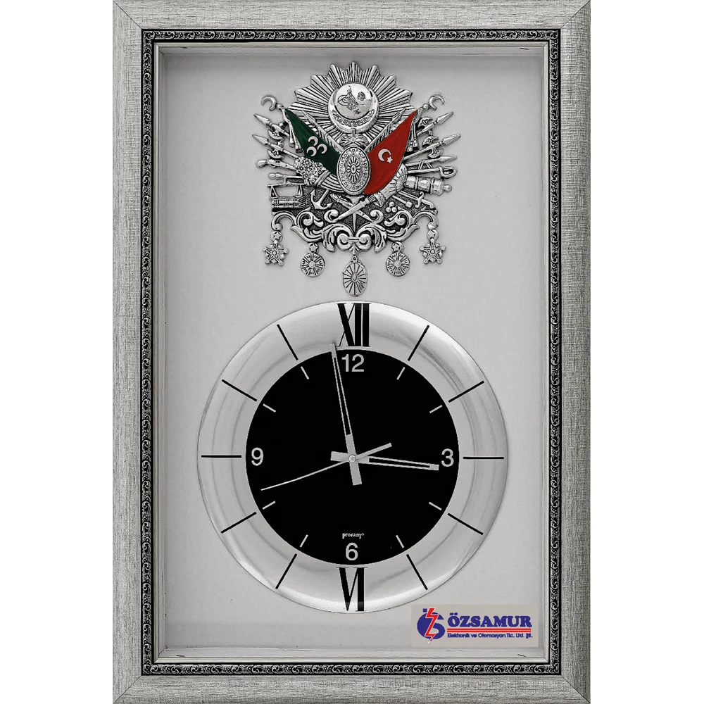 saatli-duvar-tablosu-gumus Saatli Duvar Tablosu Gümüş