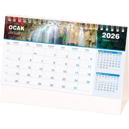 Şelale Masa Takvimi Amerikan - Bristol