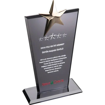 Kristal Plaket Füme