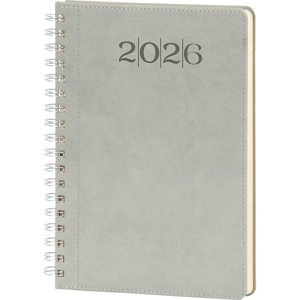 spiralli-haftalik-ajanda-gri Spiralli Haftalık Ajanda Gri